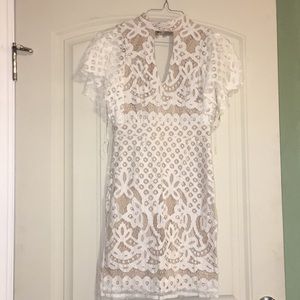 White lace dress